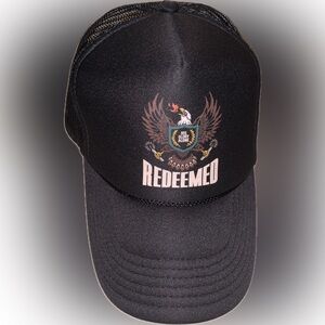 REDEEMED HIS GLORY ALONE Christian Spiritual Ballcap Trucker Hat Mesh Snap Back